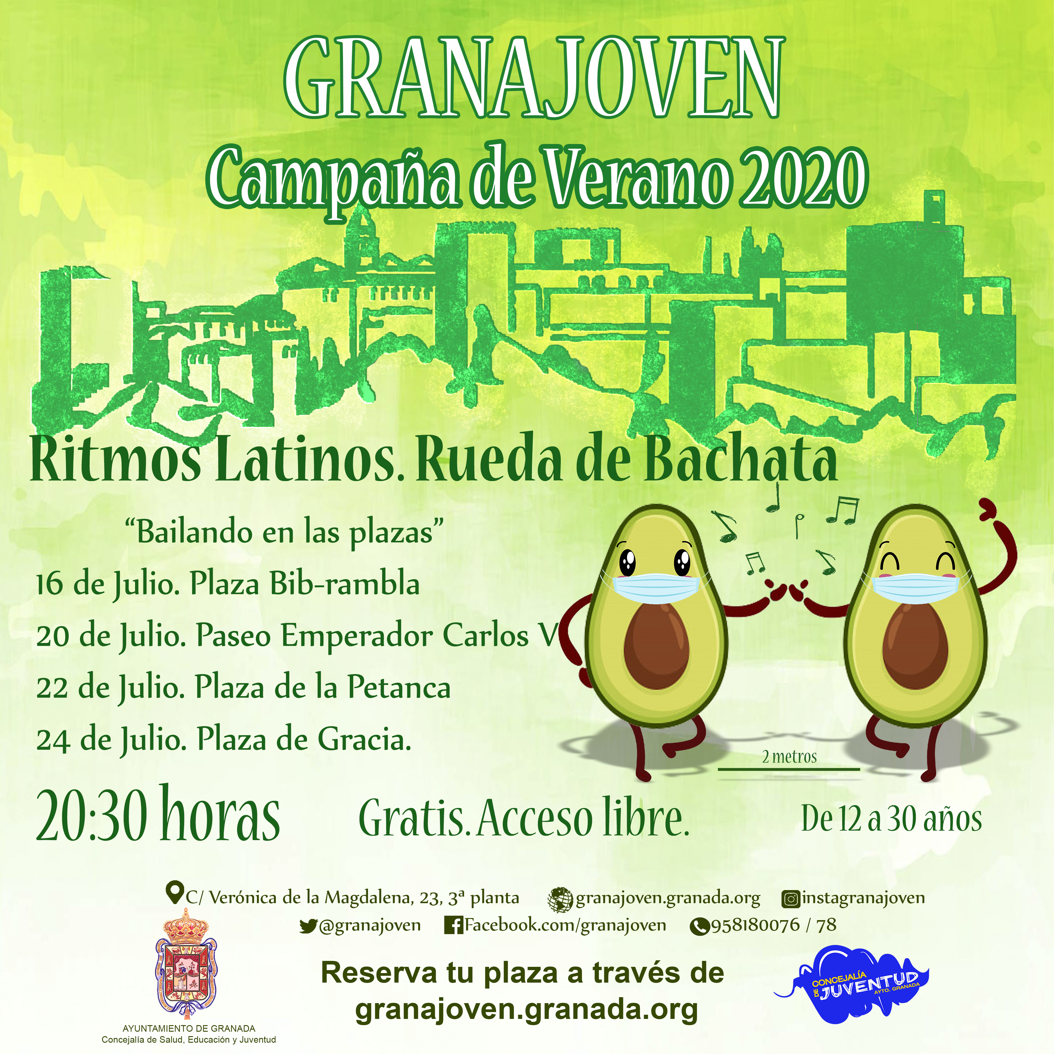 Verano Granajoven. Ritmos Latinos y Bachata en las Plazas. 